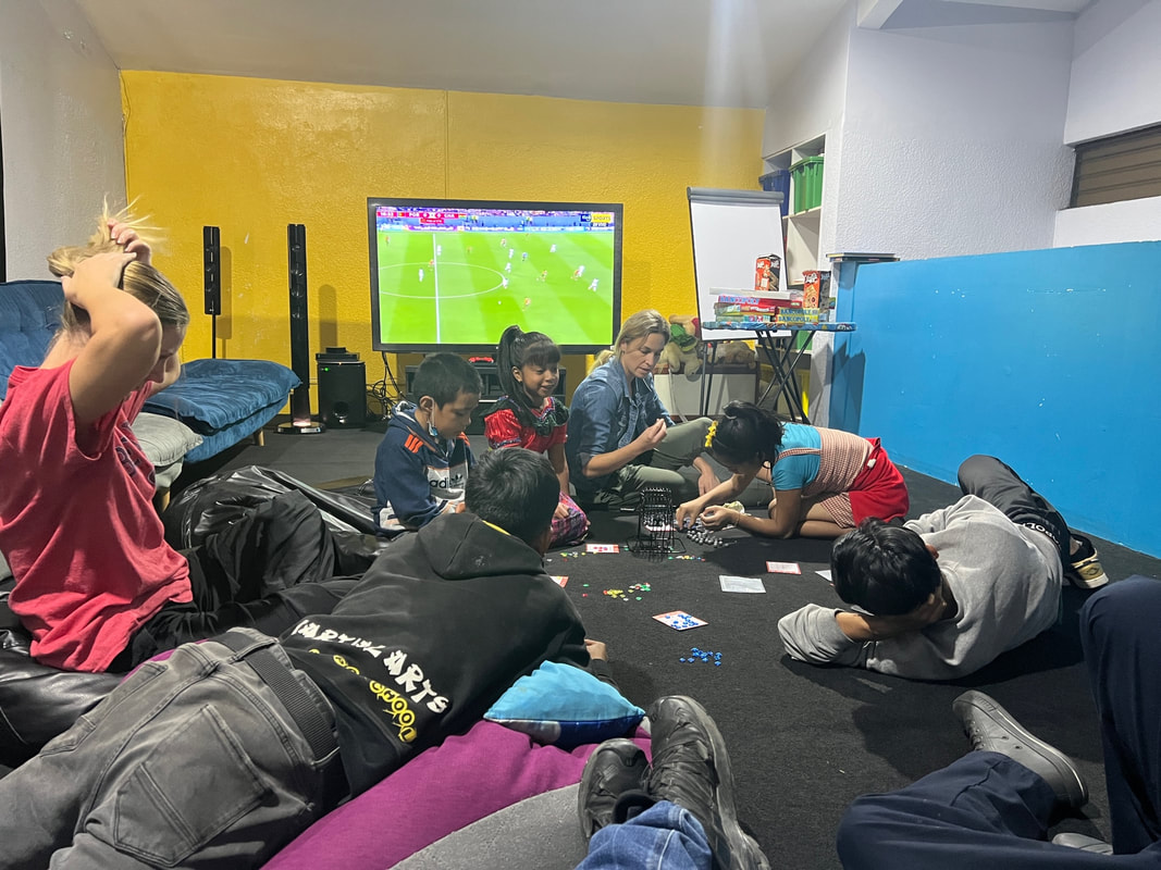 A safe place to watch movies and play games...